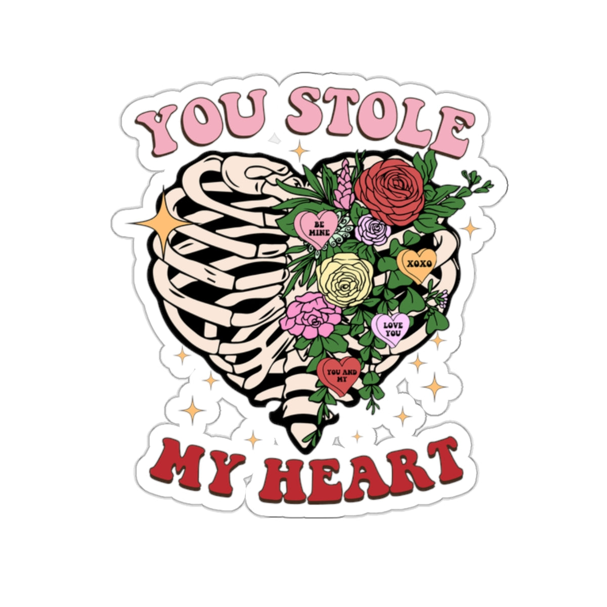 Kiss-Cut Stickers, Valentine's