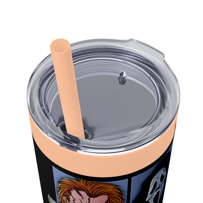 Skinny Tumbler with Straw, 20oz