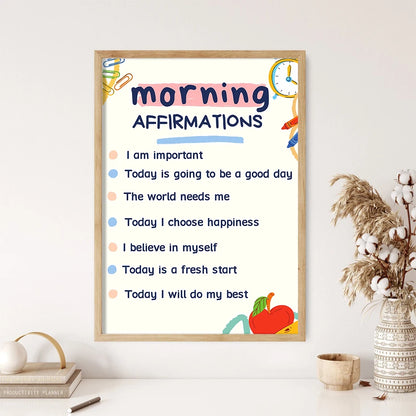 1PC Boho Morning Positive Affirmation