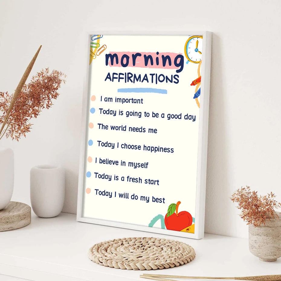 1PC Boho Morning Positive Affirmation