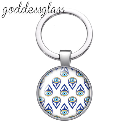 Blue Evil Eye keychain