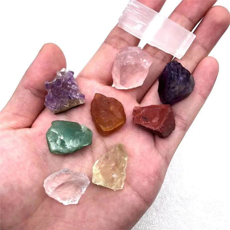 Natural Quartz Crystals., Spiritual Chakra Stones