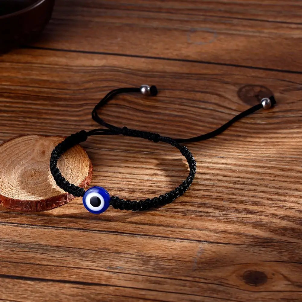 Turkish Lucky Evil Eye Bracelets For Women, Handmade Braided Rope