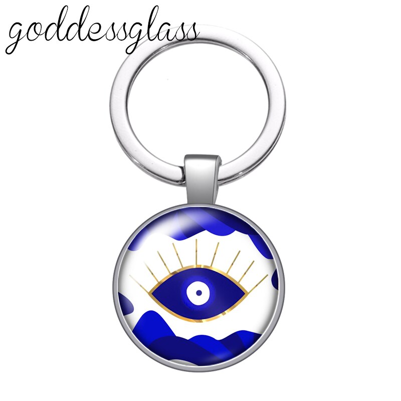 Blue Evil Eye keychain