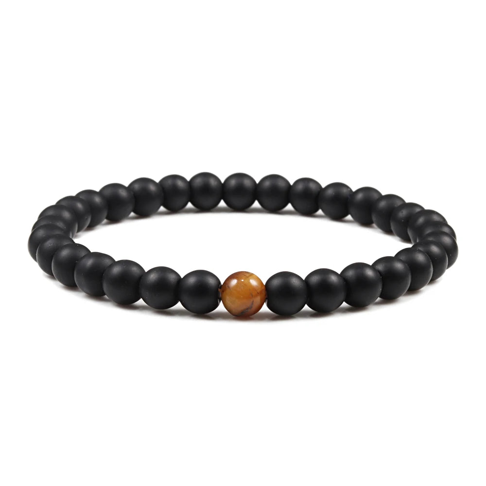 6mm Women/Men Bracelet Natural Stones