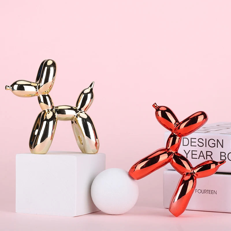 Resin Dog Ornaments, Balloon Dog Crafts/Sculpture Home Decoration