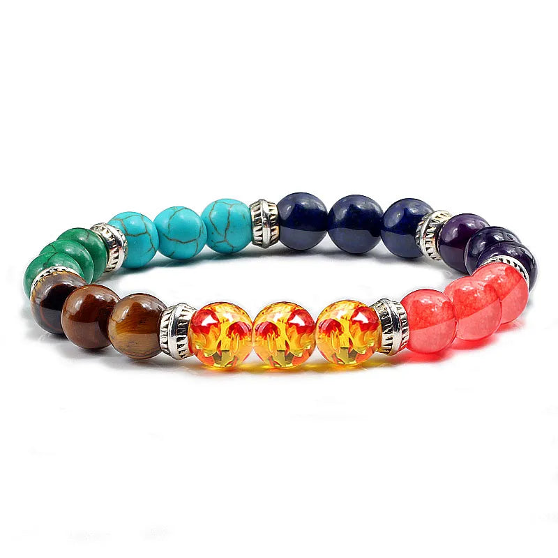 Chakra Bracelets, For Men Women, Natural Stone Beads