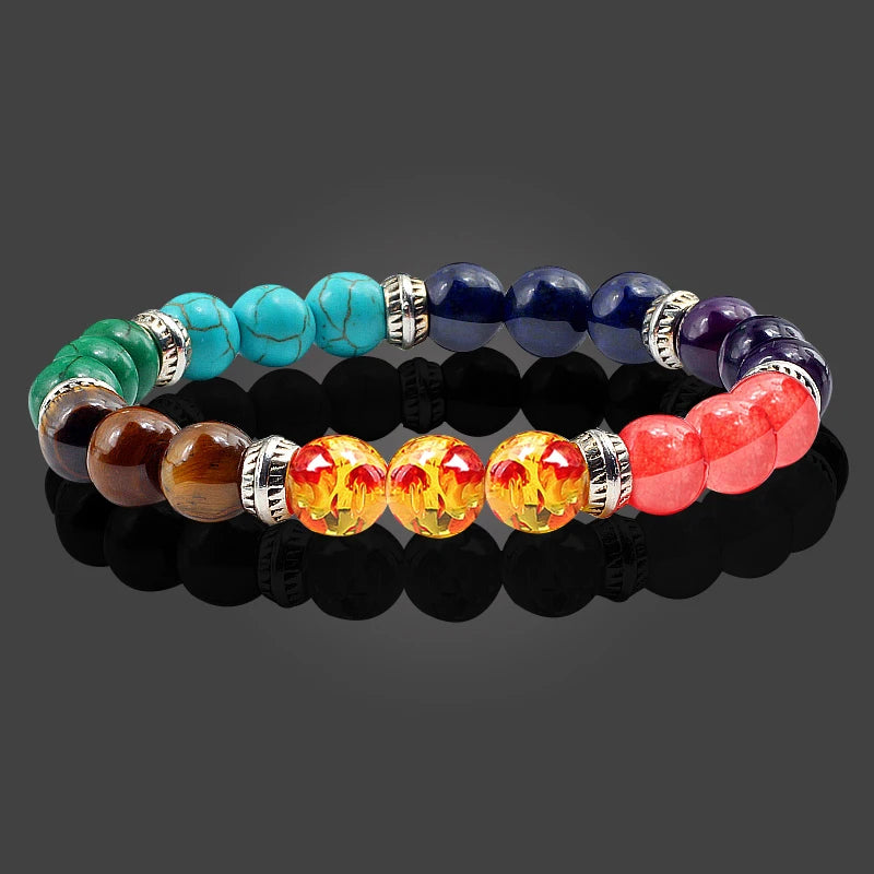 Chakra Bracelets, For Men Women, Natural Stone Beads