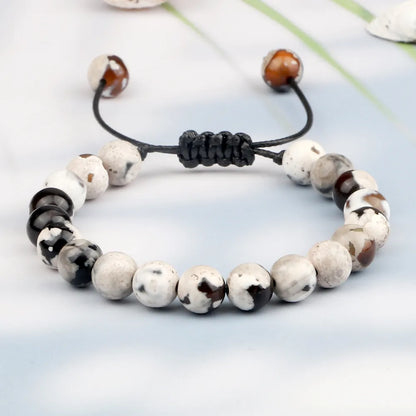 8mm Men/Women Fire Agates ,Onyx Beads Bracelet