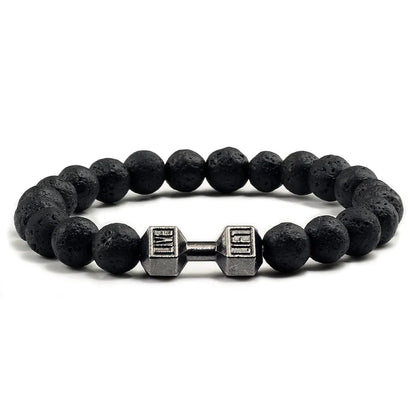 Stone Beaded Bracelet ,Gym/Fitness/Dumbbell