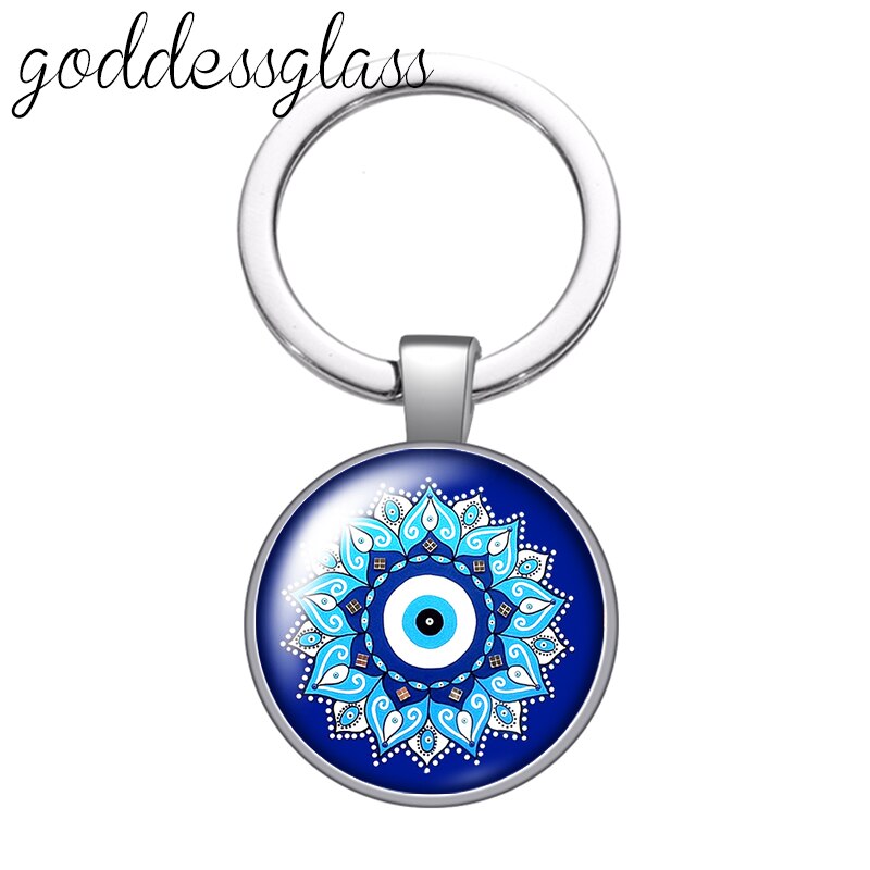 Blue Evil Eye keychain