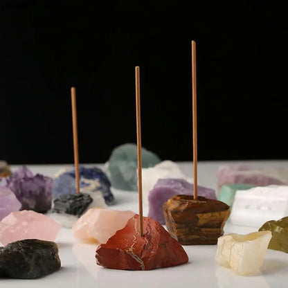 1Pc Natural Stone THIS IS AN INCENSE HOLDERb Base Aromatherapy