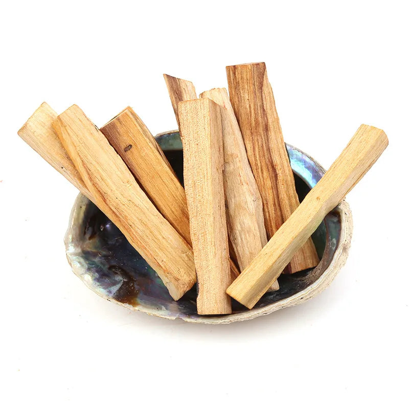 1PC Natural Palo Santo Wood Irregular Resin Flavor Incense Sticks Smudging Stick  Aroma Therapy. Meditation