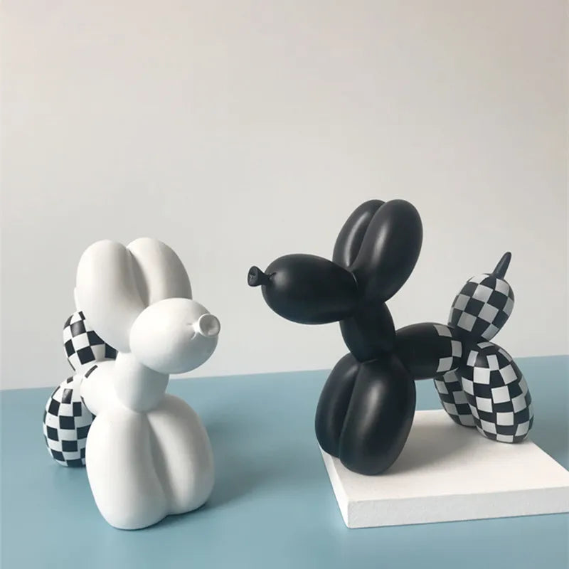 Cute Balloon Dog Resin Crafts, Creative Figurines