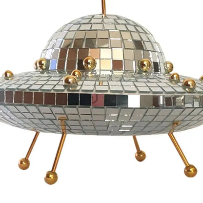 Disco UFO  Lightweight Mirror Glitter Ball W