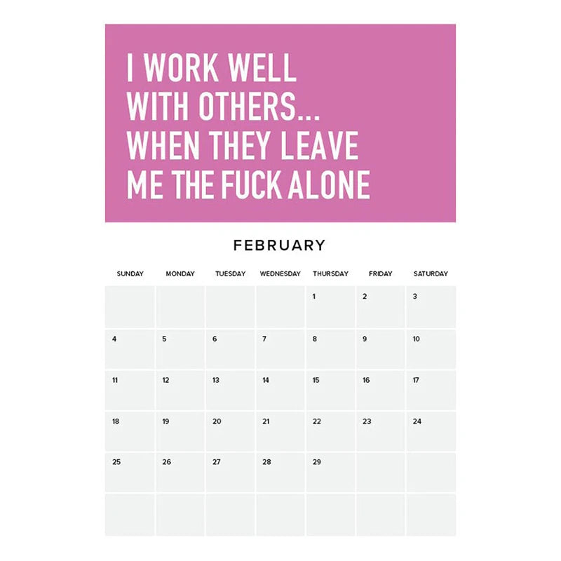 Adulting Is Hard, 2024 Calendar 12 Month Inspirational Wall Calendar