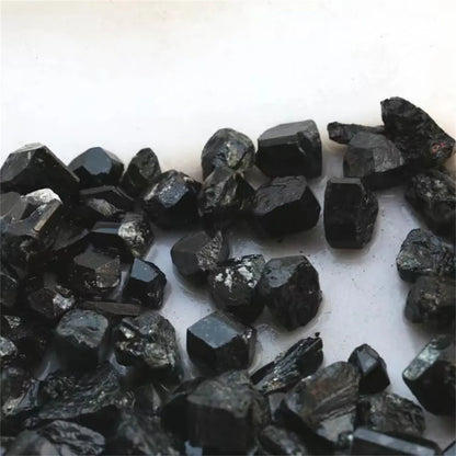 Natural Black Tourmaline Mineral Specimen, Crystal Stone Healing