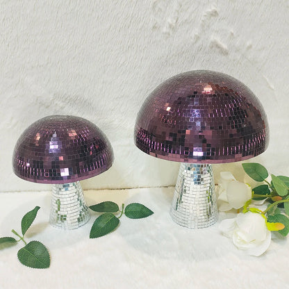 Purple Mushroom Disco Mirror Ball ,Home Decor for Party Room