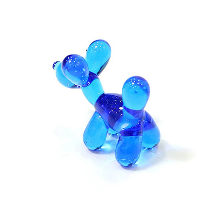 Simulation Balloon Dog, Mini Figurine Glass Craft Ornaments