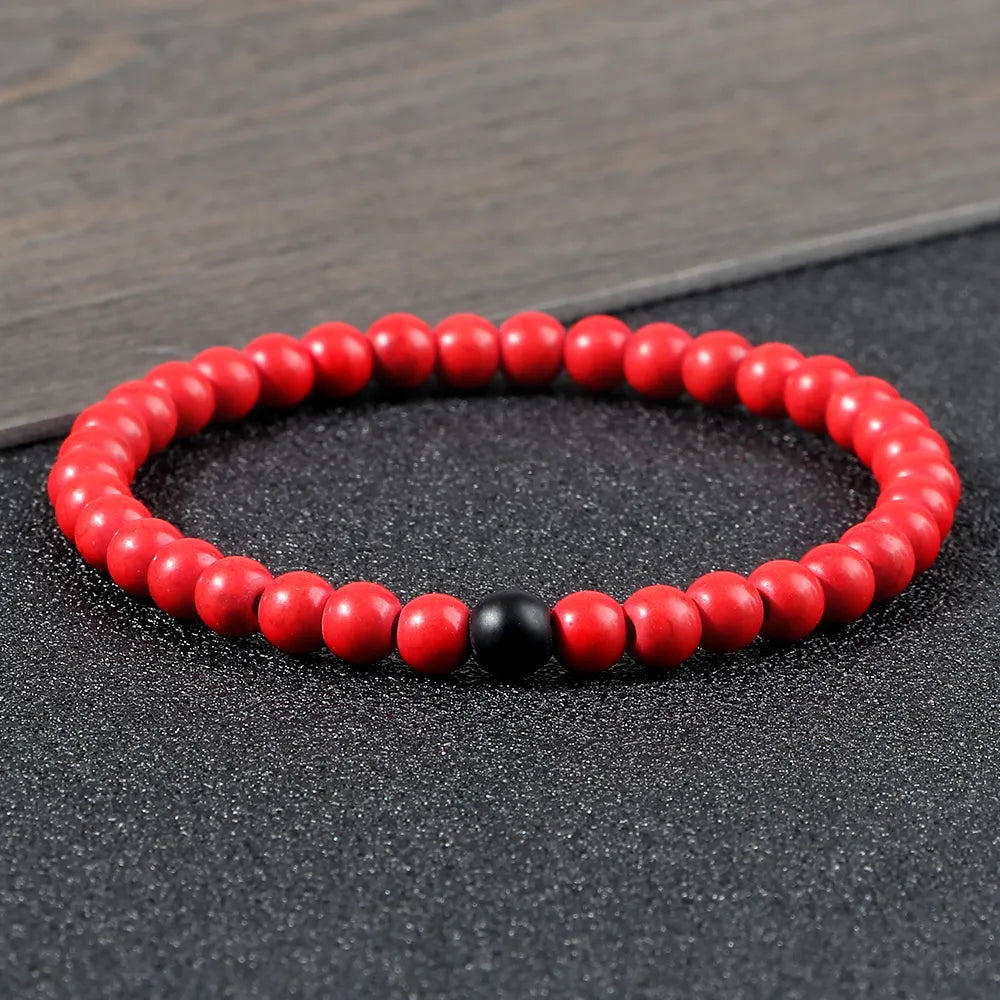 6mm Women/Men Bracelet Natural Stones