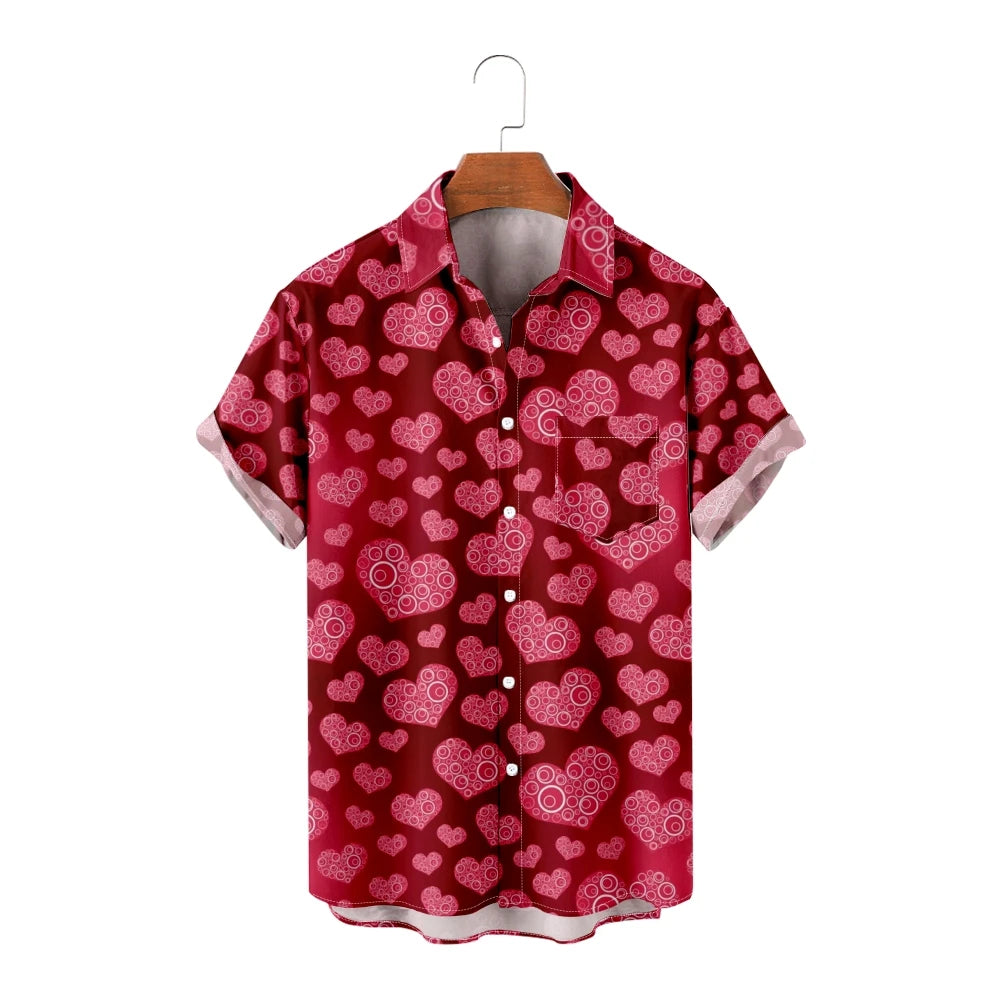 Men's Casual Hawaiian Shirts, Short Sleeve