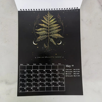 12 X 8 Inch Dark Forest Lunar Calendar 2024 Contains 12 Original Illustrations