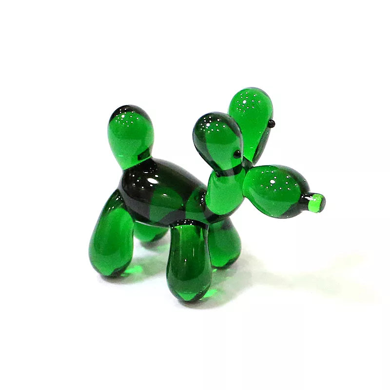 Simulation Balloon Dog, Mini Figurine Glass Craft Ornaments