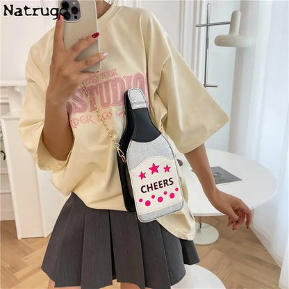 Creative Bottle Shape Crossbody Bags