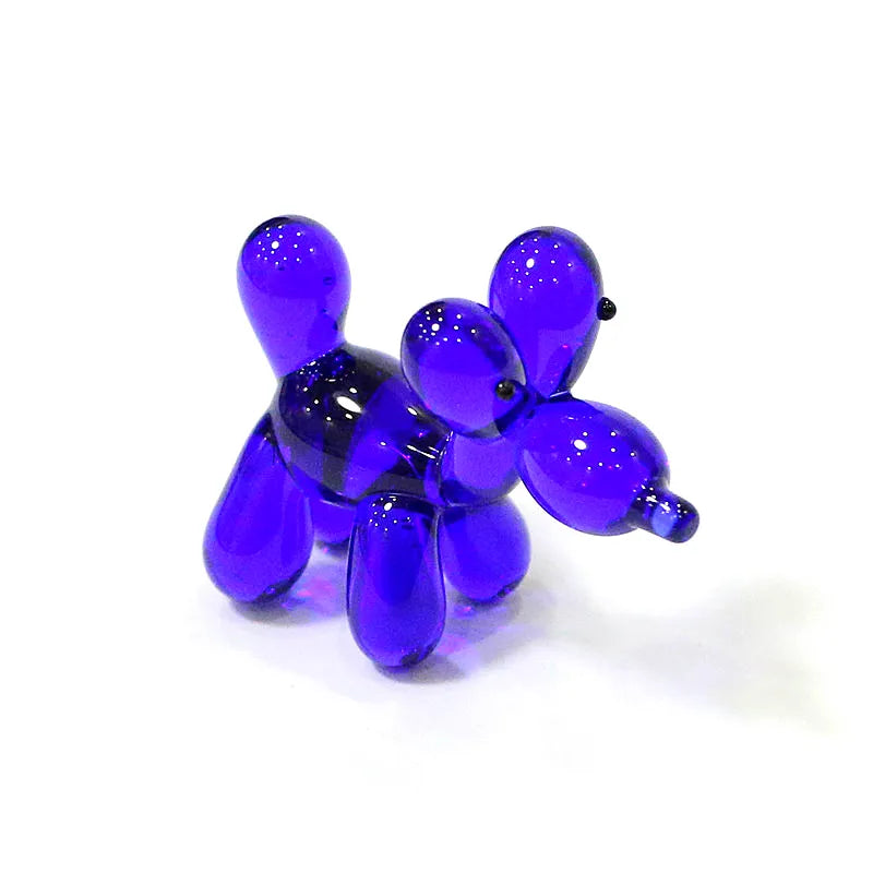 Simulation Balloon Dog, Mini Figurine Glass Craft Ornaments