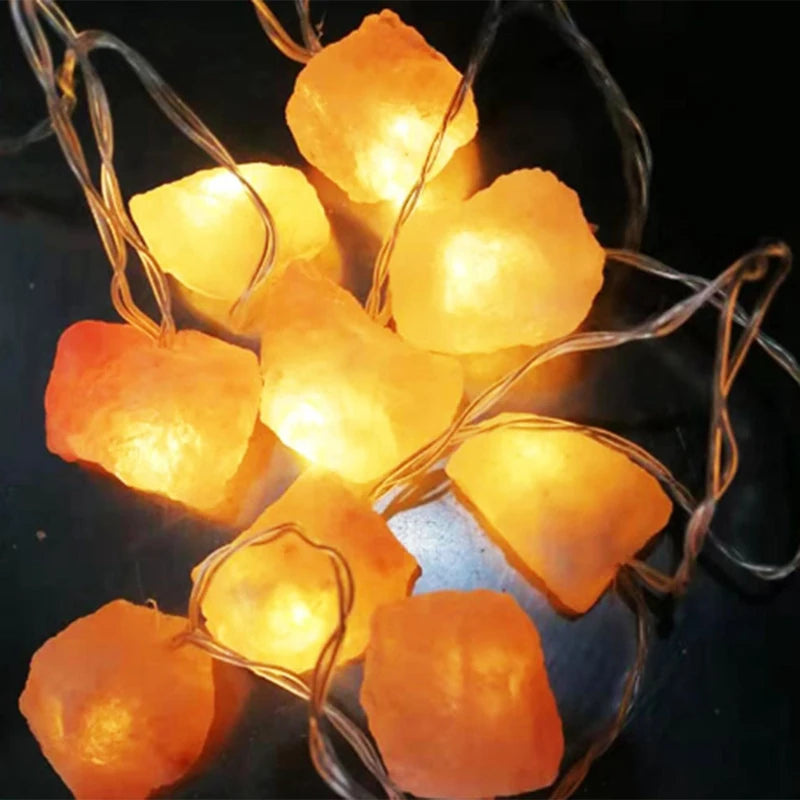 USB Led String Salt Crystal Lamp Crystal Decorative Lamp Atmosphere Lamp