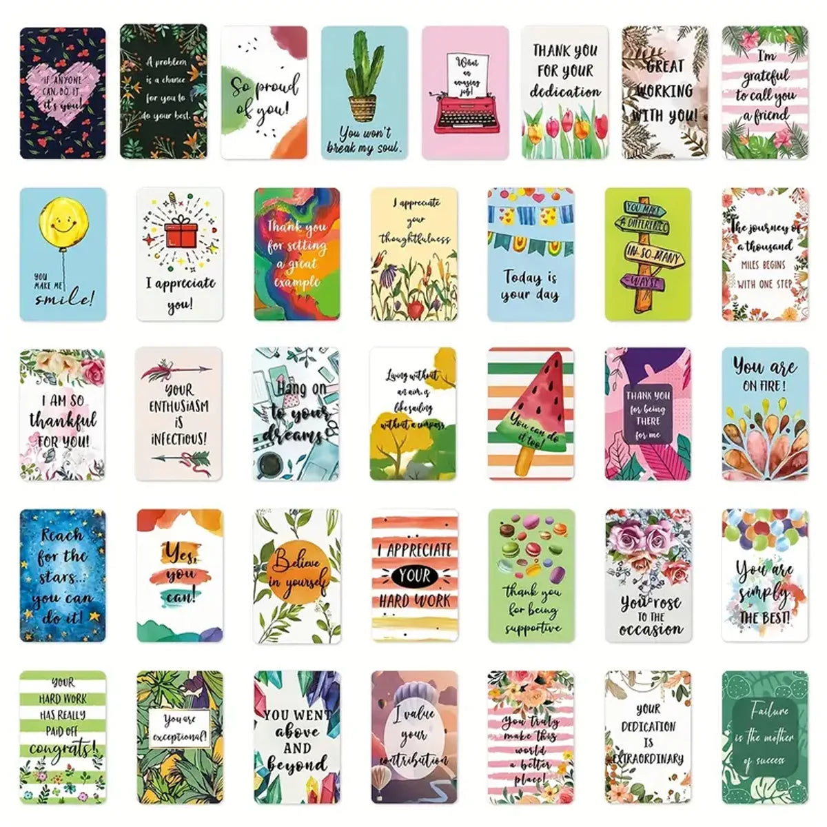 72 Pieces; Positive Affirmation Card,s Inspirational And Encouragement Cards For Women /Men, Daily Affirmations Cards