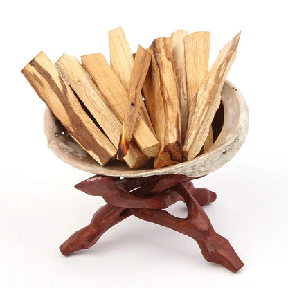 1PC Natural Palo Santo Wood Irregular Resin Flavor Incense Sticks Smudging Stick  Aroma Therapy. Meditation