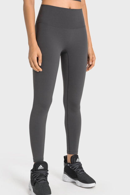 High-Rise Wide Waistband Yoga Leggings - Stellar Soul 