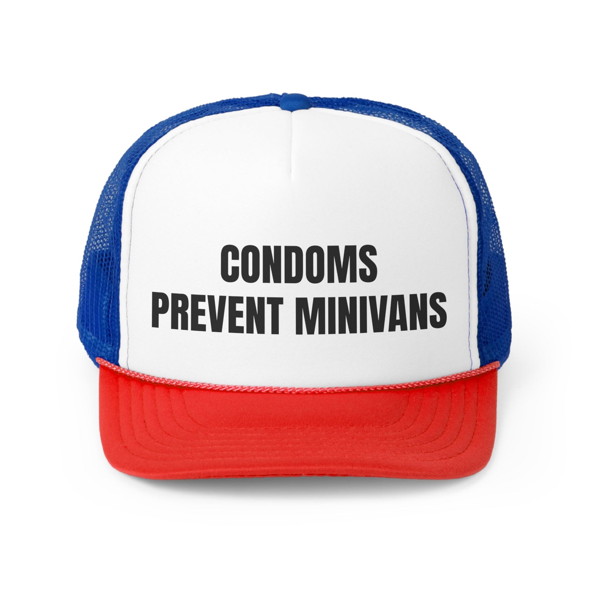 Condoms Prevent MiniVans Funny Trucker Hat-2