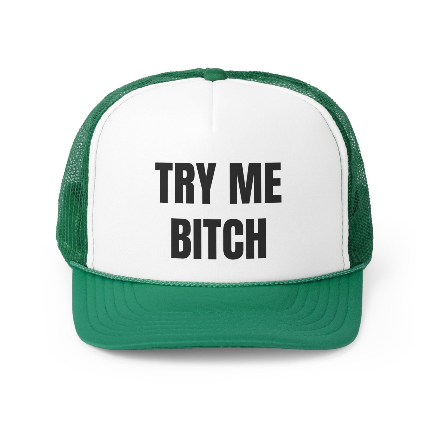 Try Me Bitch Funny Trucker Hat-2