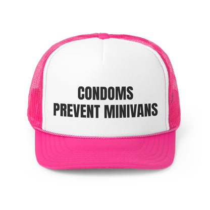 Condoms Prevent MiniVans Funny Trucker Hat-3