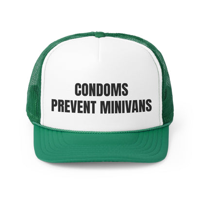 Condoms Prevent MiniVans Funny Trucker Hat-0