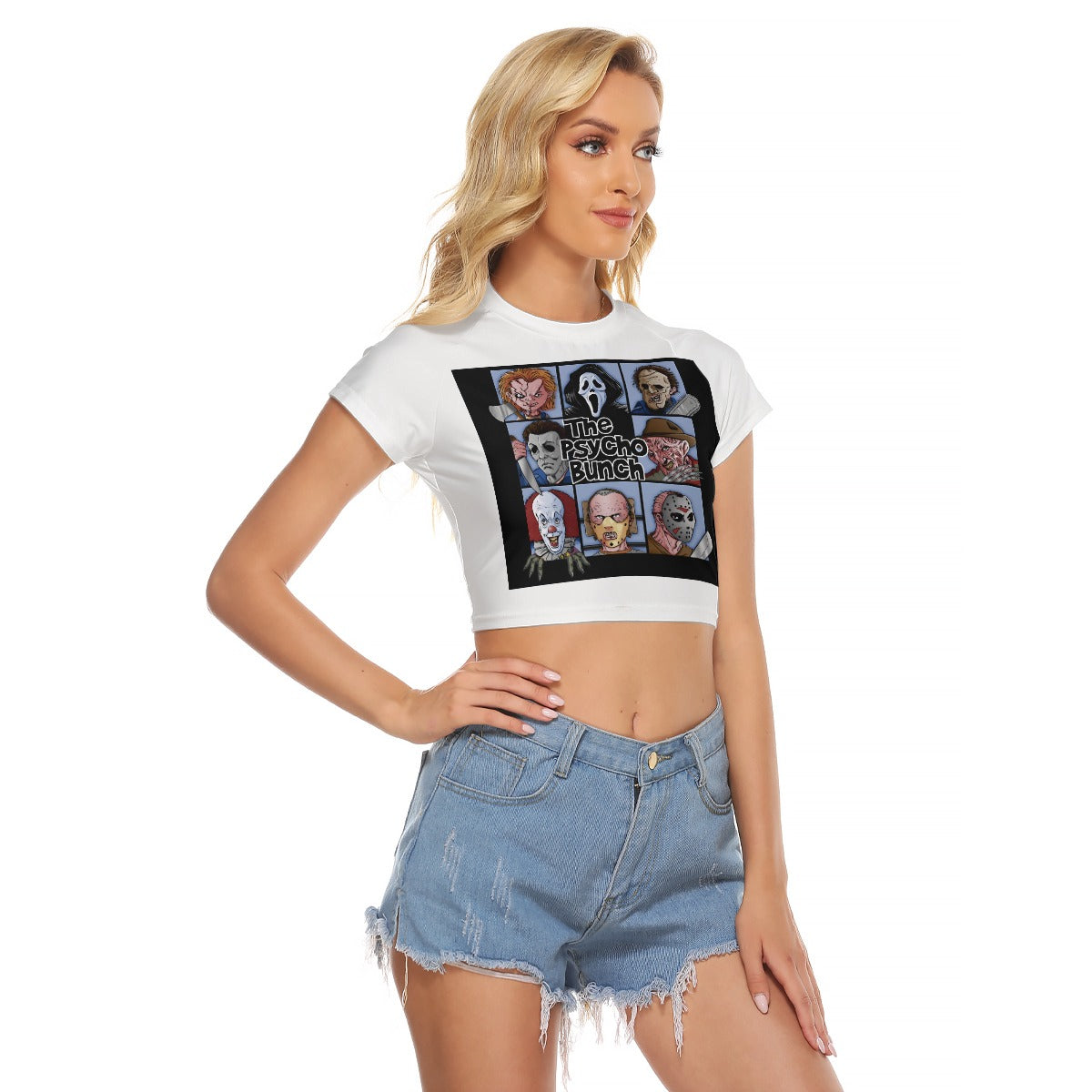 All-Over Print Women's Raglan Cropped T-shirt