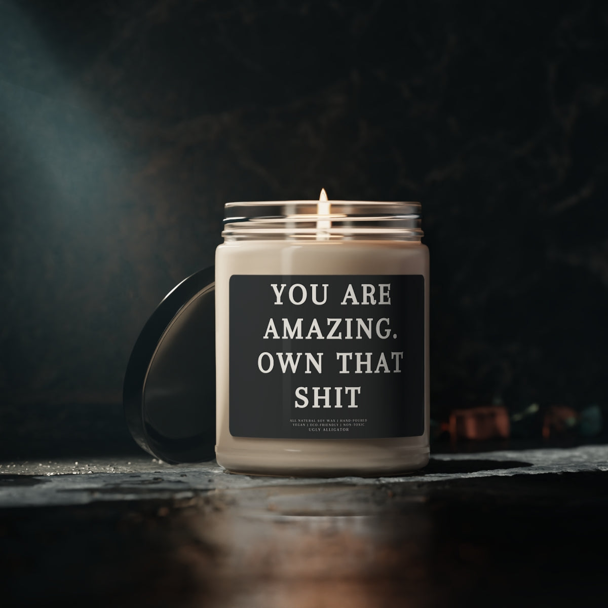 You Are Amazing. Own That Shit Soy Candle, 9oz-8