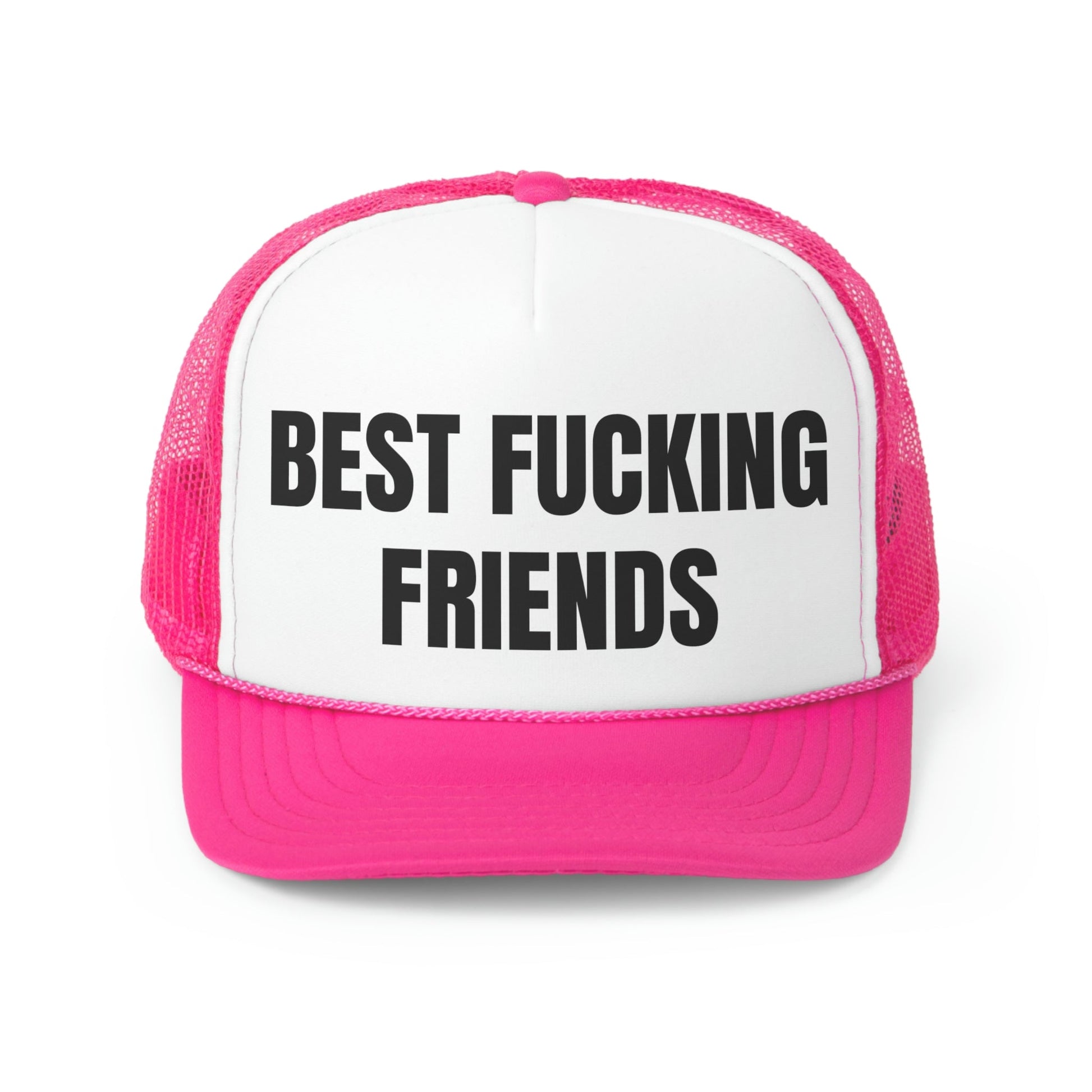 Best Fucking Friends Funny Trucker Hat-9