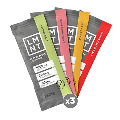 LMNT Keto Electrolyte Powder Packets | Paleo Hydration Powder | No Sugar, No Artificial Ingredients | Variety Pack | 12 Stick Packs