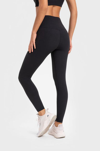 Highly Stretchy Wide Waistband Yoga Leggings - Stellar Soul 