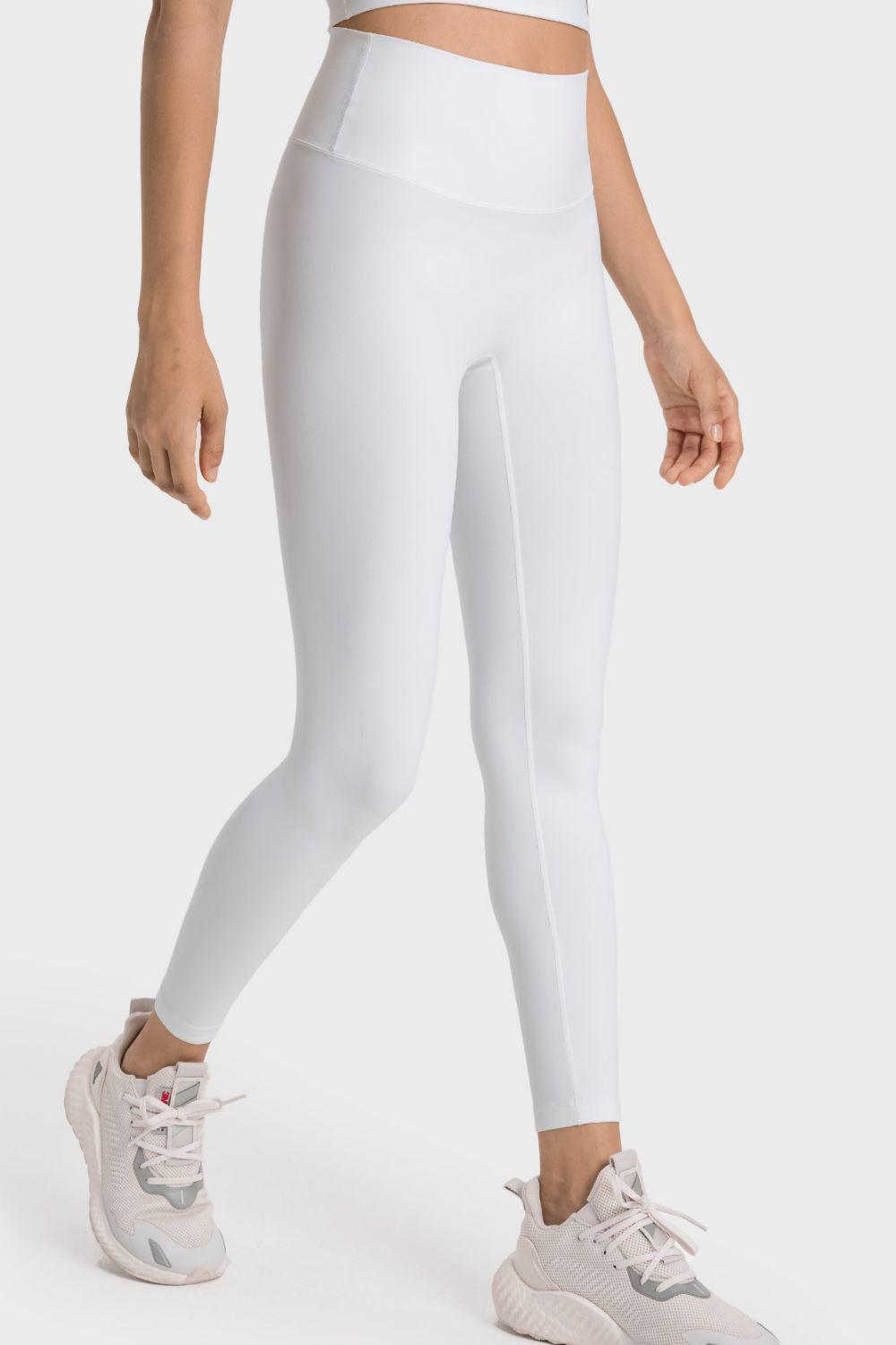 High-Rise Wide Waistband Yoga Leggings - Stellar Soul 