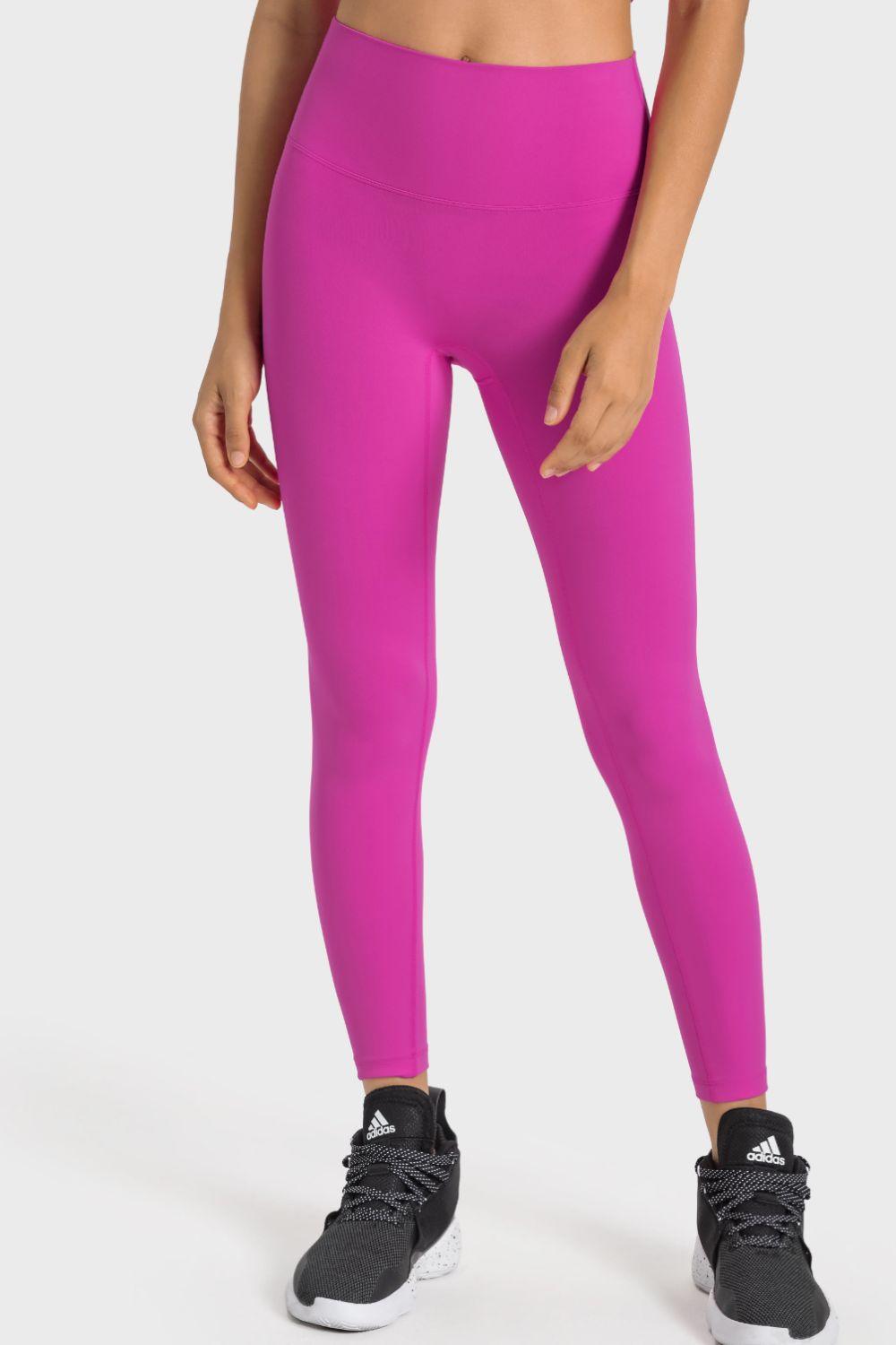 High-Rise Wide Waistband Yoga Leggings - Stellar Soul 