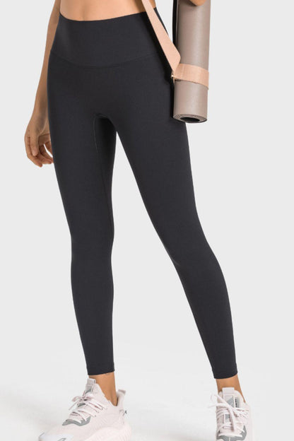 High-Rise Wide Waistband Yoga Leggings - Stellar Soul 