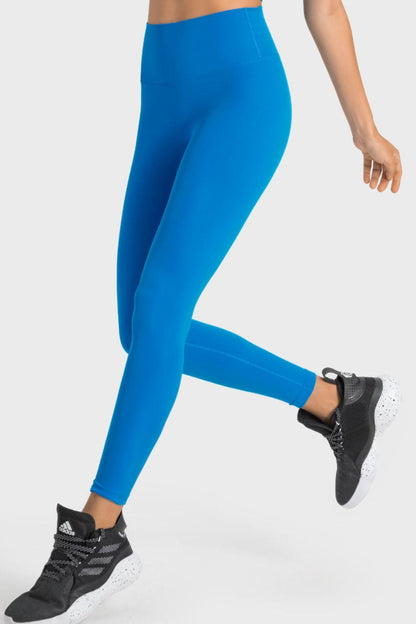 High-Rise Wide Waistband Yoga Leggings - Stellar Soul 