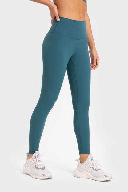 Highly Stretchy Wide Waistband Yoga Leggings - Stellar Soul 