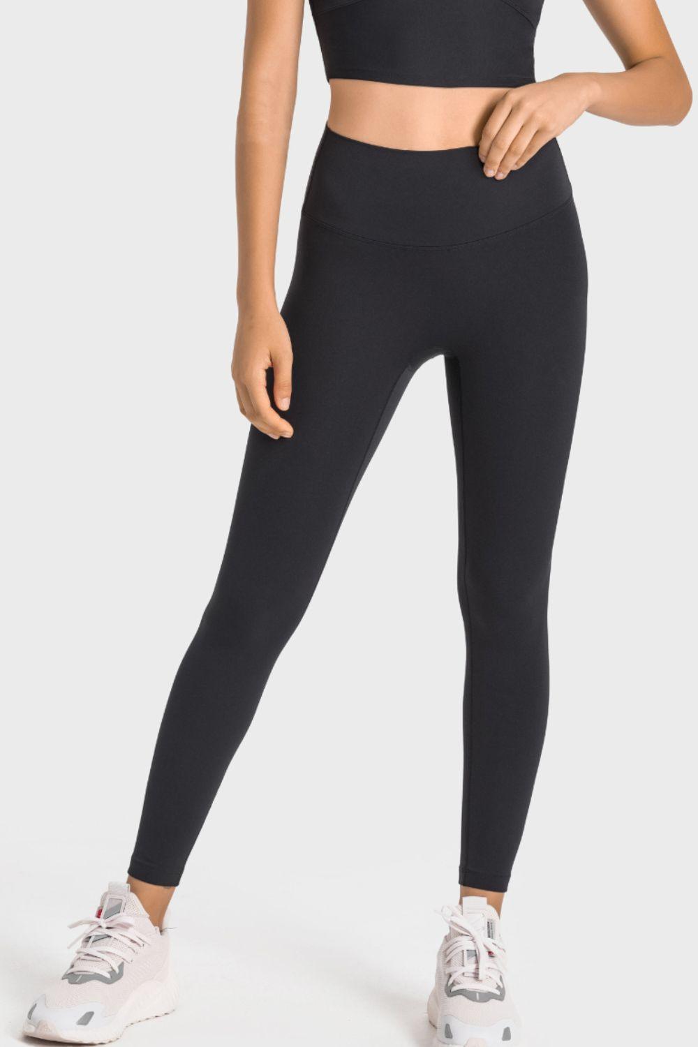 High-Rise Wide Waistband Yoga Leggings - Stellar Soul 