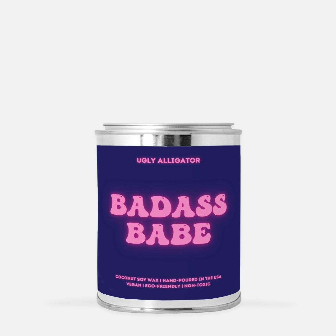 Bad Ass Babe Candle Paint Can (Hand Poured 16 oz.)-0