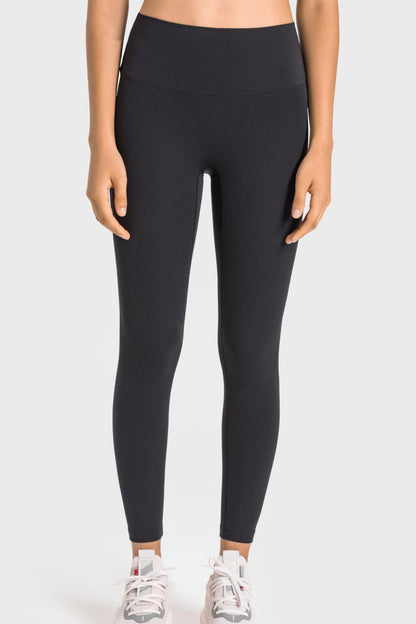 High-Rise Wide Waistband Yoga Leggings - Stellar Soul 